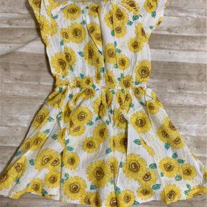 apprelecle Sunflower Print dress Summer Sunflower 90cm